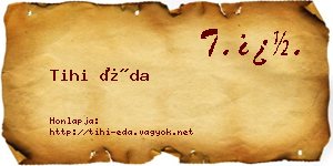Tihi Éda névjegykártya